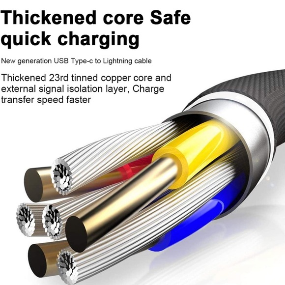 Coiled USB C to Lightning Cable - Picture 3 of 8
